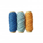 Assortiment Océan avec 3 bobines de ficelle en chanvre naturel