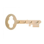 Clé porte-clés en bois - 19,7 cm