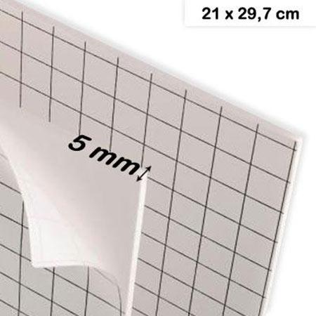 Carton mousse 5 mm 2 faces aluminium laqué blanc - 70 x 100 cm -  Rougier&Plé Rouen