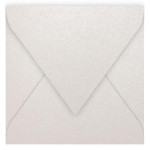 Enveloppe faire part Pollen 120g 165 x 165mm par 20 - Blanc Irisé