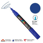 Marqueur pointe conique PC-1MC extra-fine 1mm - Bleu foncé
