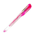 Stylo encre gel large effet pailleté - Rose