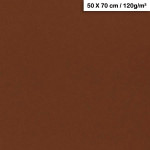 Feuille de papier Maya 50 x 70 cm 120 g/m² - Marron