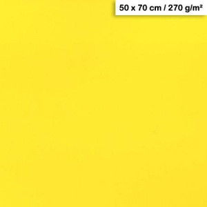 Feuille de papier Maya 50 x 70 cm 270 g/m² - Jaune citron