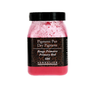 Pigment en poudre Sennelier pot de 200 ml - 613 - Rouge de cadmium clair substitut