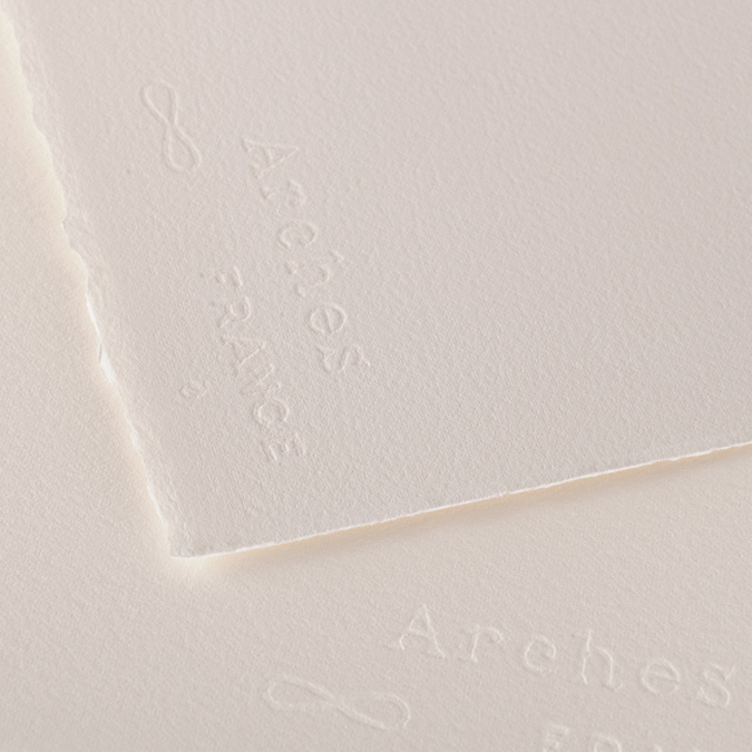 Papier aquarelle Arches 300 g/m² 100% coton 50 x 76 cm
