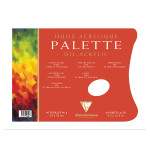 Palette pelable pour l'huile bloc de 40 feuilles 90g 24 x 32cm