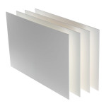 Carton plume 5mm classique lot de 4 - 50 x 65 cm