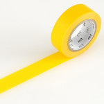 Masking tape uni jaune vif