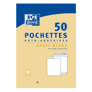 Enveloppe blanche auto-adhésive 110 x 220 mm 50 pcs