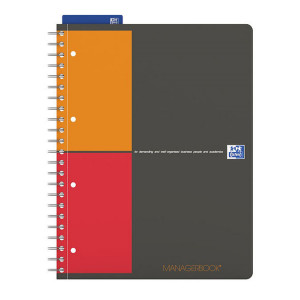 Cahier Managerbook A4+ réglure projet 160 p